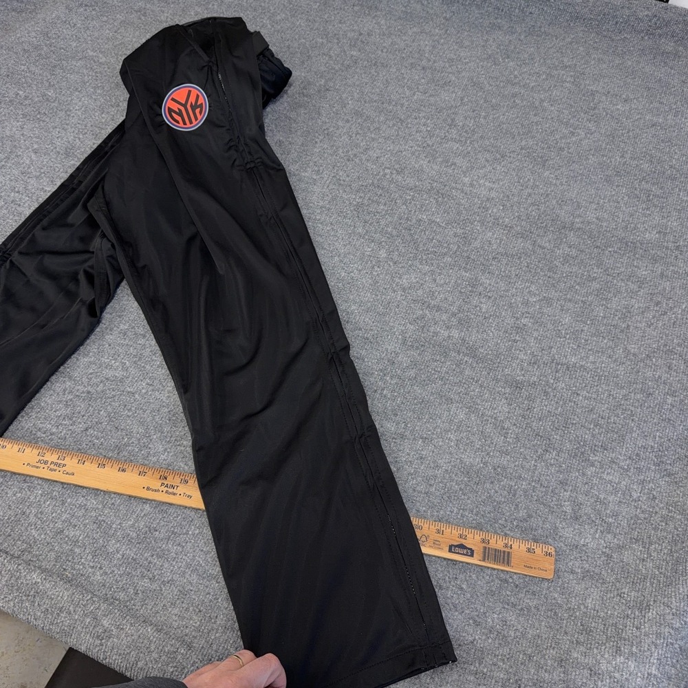 New York Knicks Pants Men XL Black ZIPWAY Full Zip Sides Warmup Logo NEW - Picture 8 of 14